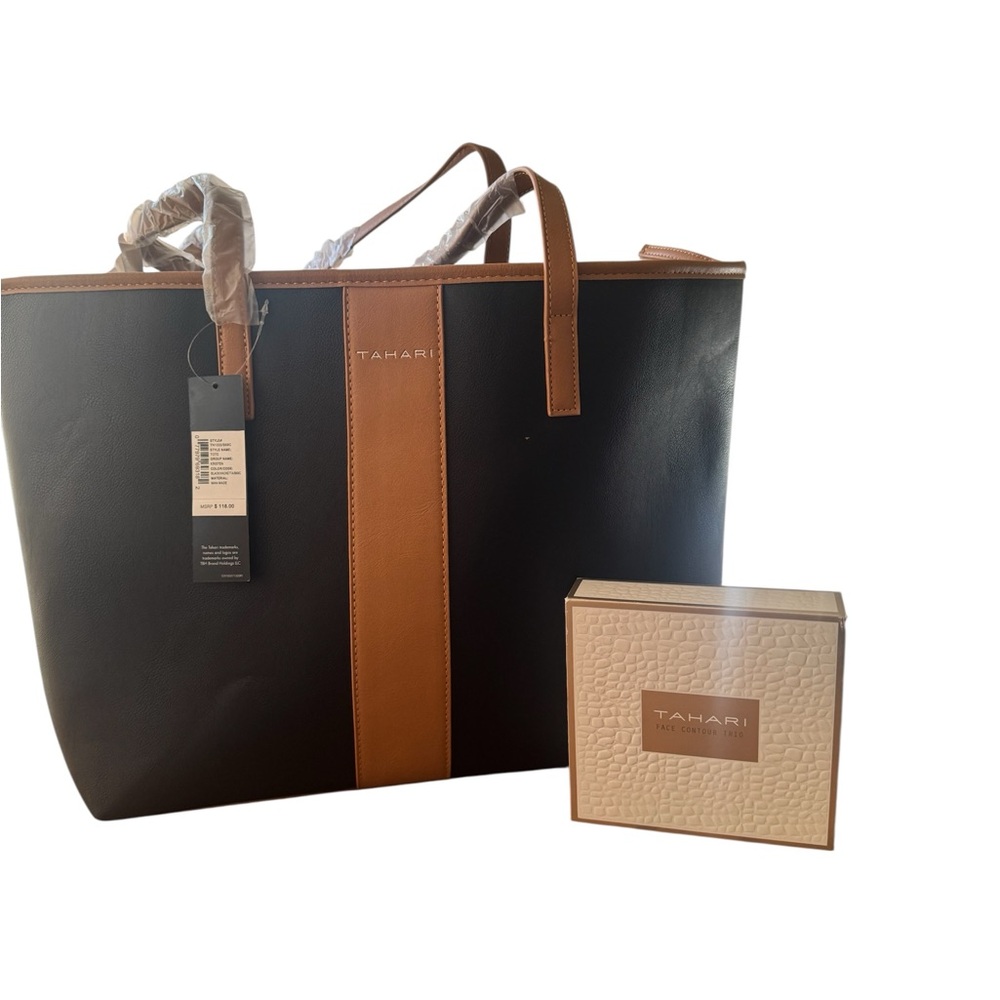Tahari Tote and face contour trio